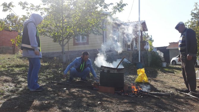 Tavşanlı’da Gülleci Bulamacı Uygulamalı Yapıldı
