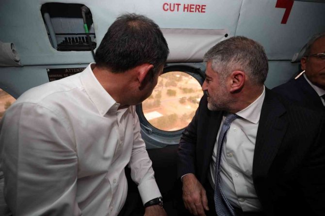 Bakanlar Kentsel Dönüşüm Alanını Havadan İnceledi