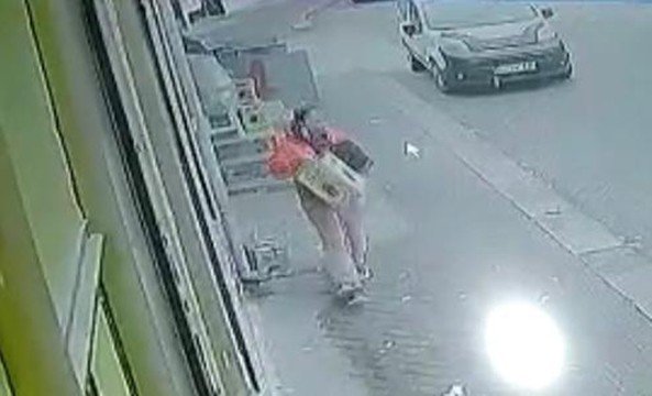 Sıvı Yağ Hırsızları Güvenlik Kamerasına Yakalandı