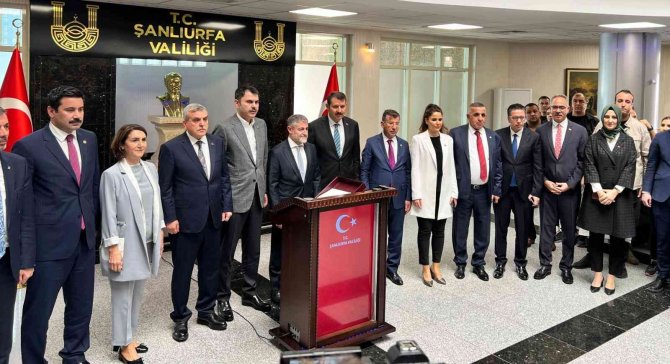 Bakan Kurum İle Bakan Nebati Şanlıurfa’da