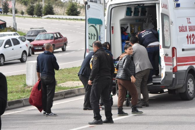 Refüje Çarpan Motosiklet Sürücüsü Yaralandı