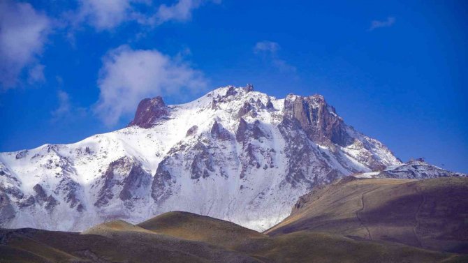 Erciyes’e Kar Yağdı