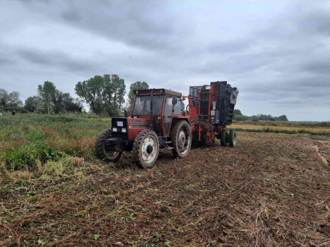 Biga’da 7 Yıl Sonra Pancar Hasadı Başladı