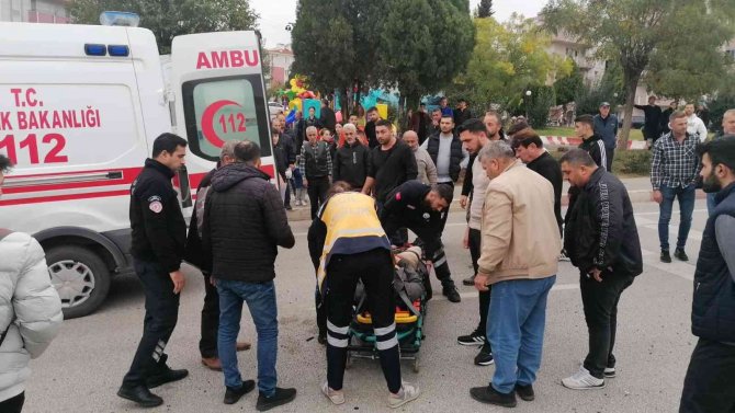 Çan’da Yolun Karşısına Geçen Yayaya Otomobil Çarptı