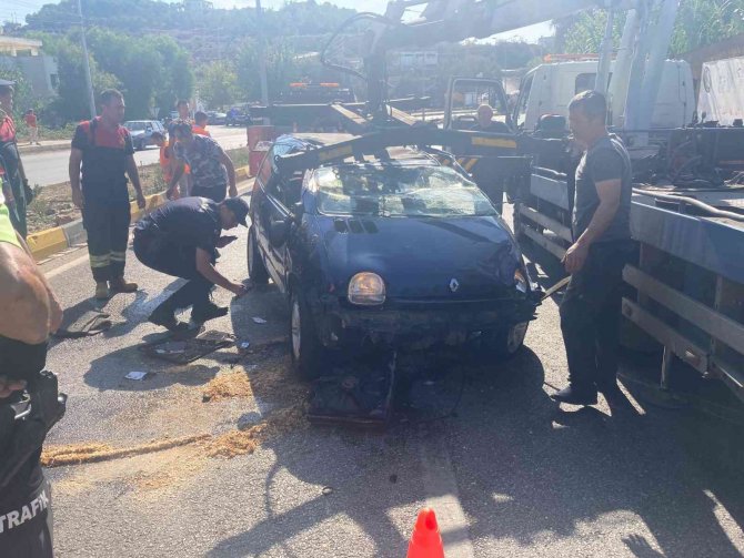 Otomobil Sürücüsü Ağır Şekilde Yaralandı