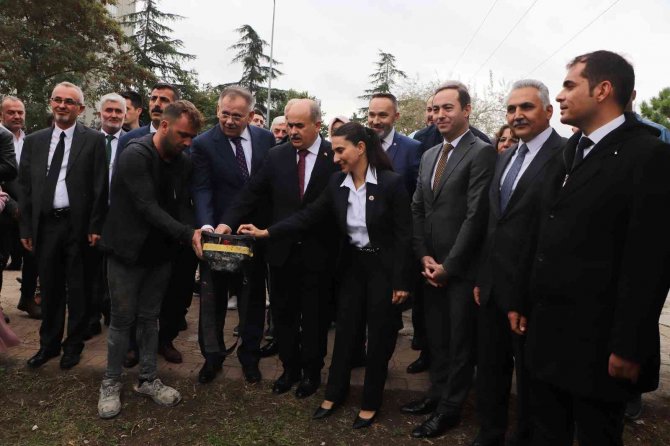 Samsun Muhtarlık Hizmet Binası’nın Temeli Dualarla Atıldı