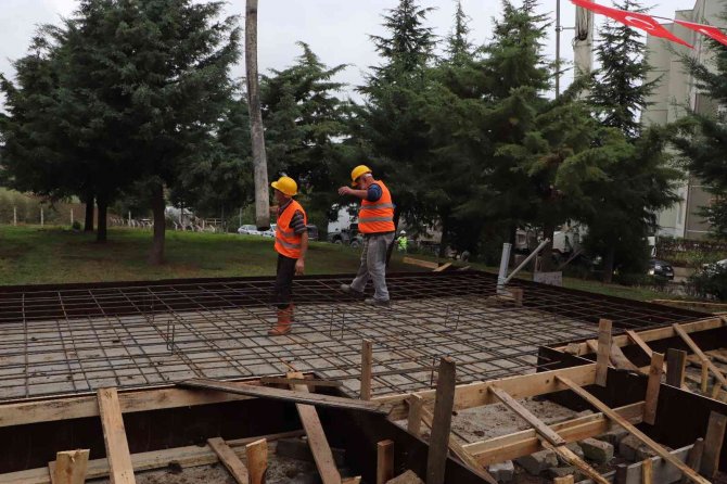 Samsun Muhtarlık Hizmet Binası’nın Temeli Dualarla Atıldı