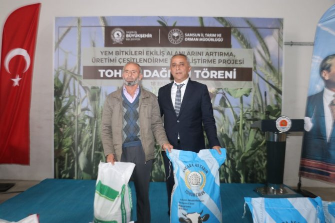 3 Bin 187 Çiftçiye 133 Ton Tohum Desteği