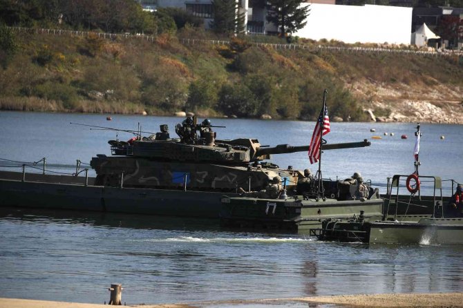 Abd Ve Güney Kore’den Nehir Geçiş Tatbikatı