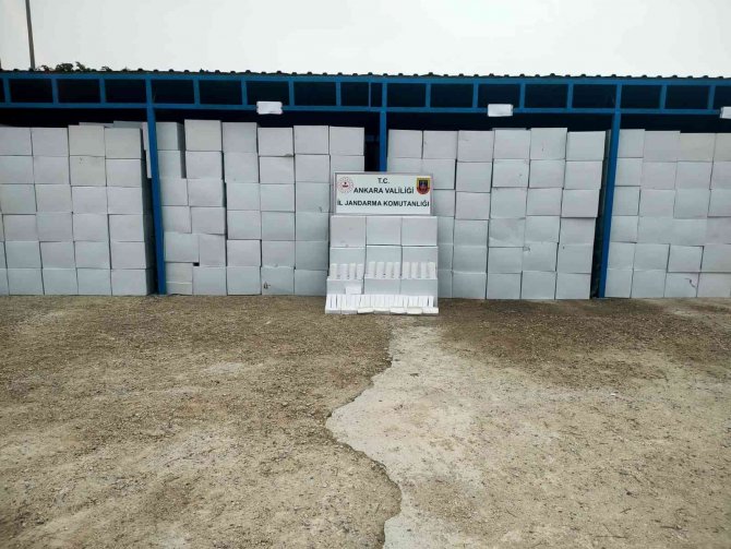 Ankara’da 21 Milyonu Aşkın Bandrolsüz Makaron Ele Geçirildi