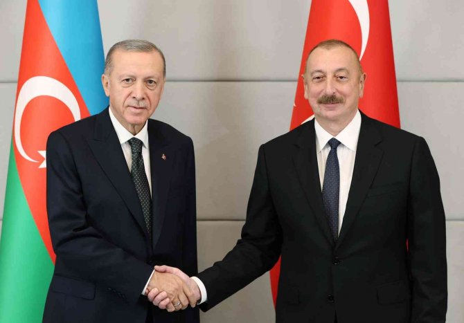Cumhurbaşkanı Erdoğan, Cebrayıl’da Aliyev İle Görüştü