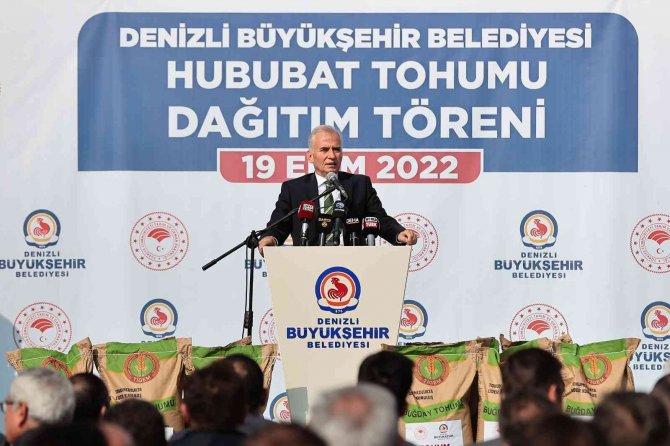 Denizli’de 4 Bin 892 Çiftçiye 1,5 Ton Sertifikalı Tohum Desteği