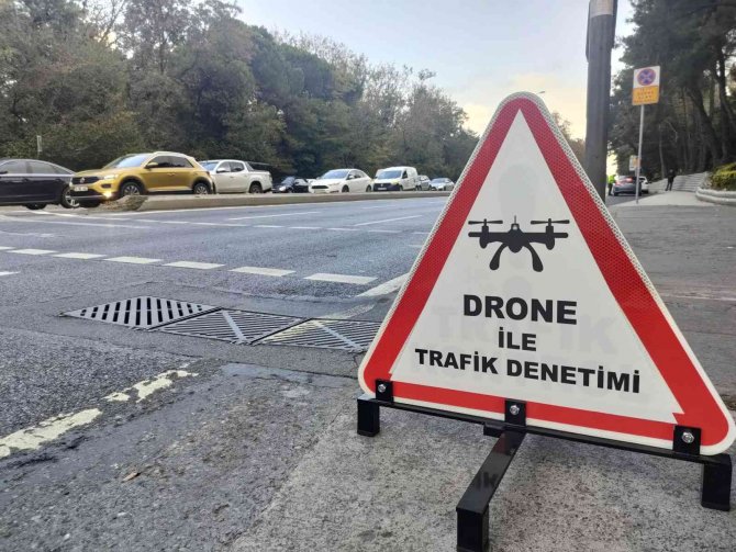 İ̇stanbul’da Dronlu Trafik Denetimi