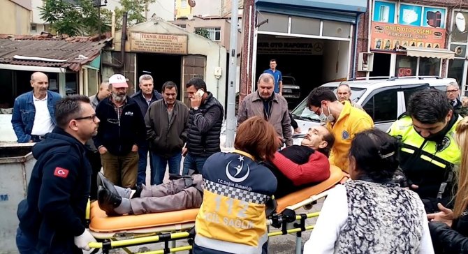 Ters Yöne Giren Sürücü Engelli Vatandaşa Çarptı