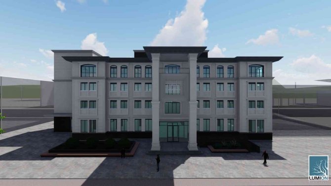 Yeni Belediye Hizmete Binası İnşaatı Devam Ediyor