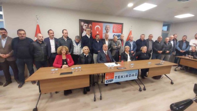 Chp Tekirdağ’dan Toplu İstifa Açıklaması