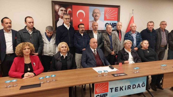 Chp Tekirdağ’dan Toplu İstifa Açıklaması