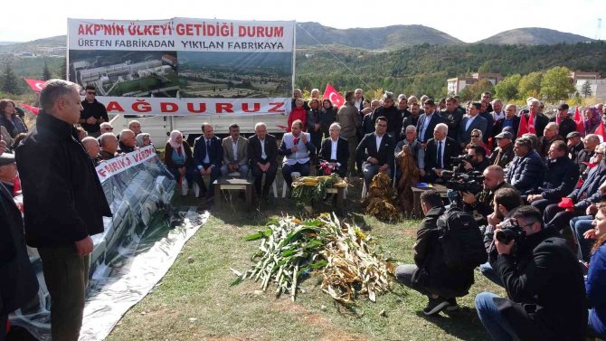 Chp Lideri Kılıçdaroğlu, Eski Sigara Fabrikası Arazisinde Konuştu