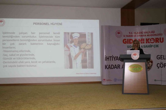 Elazığ’da Fırıncılara Hijyen Eğitimi Verildi