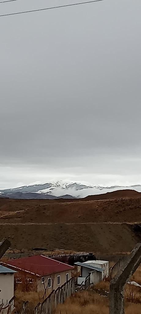 Horasan Dağları Beyaza Büründü