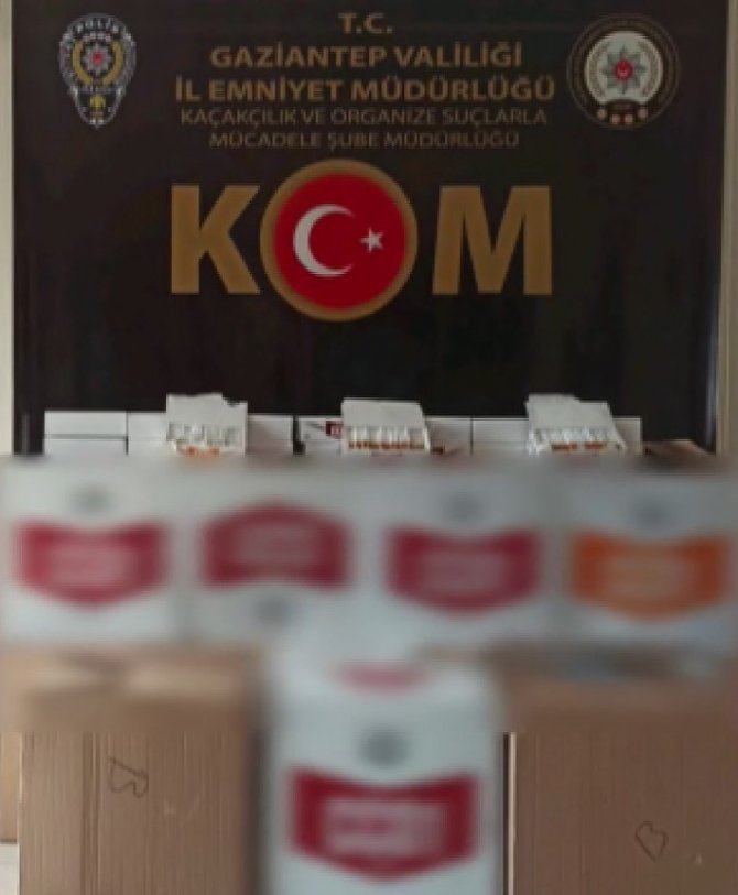 Gaziantep’te Kaçak Sigara Operasyonu: 3 Gözaltı
