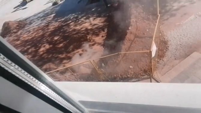 Bursa’da Doğalgaz Borusu Patladı