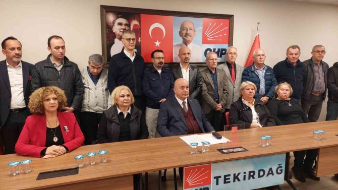 Chp Tekirdağ’dan Toplu İstifa Açıklaması