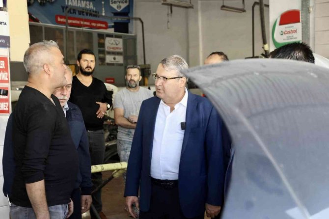 Başkan Çerçi Küçük Sanayi Esnafı İle Buluştu