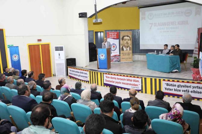 Eğitim Bir-sen Ağrı Şube Başkanlığına Süleyman Gümüşer Seçildi