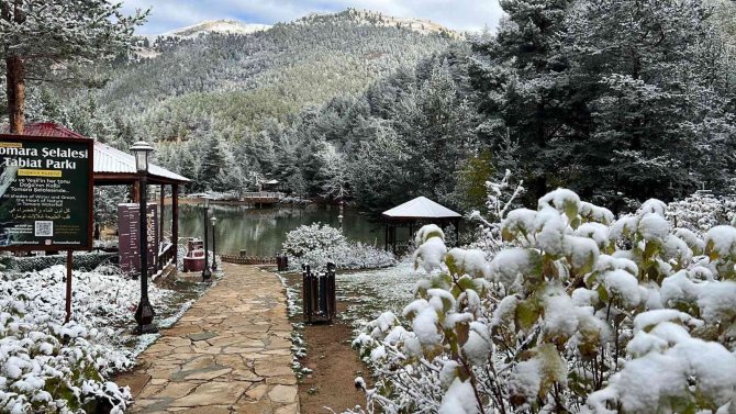 Limni Gölü’nden Kar Manzaraları