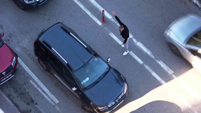 Samsun’da Trafikte Yol Verme Gerginliği