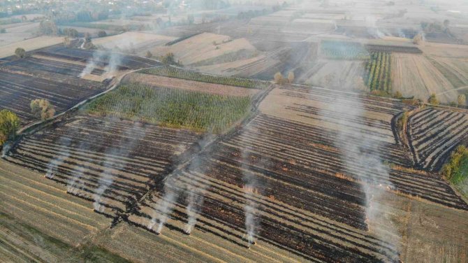Sakarya’nın Korkulu Rüyası Anız Yangınları Ekipleri Harekete Geçirdi