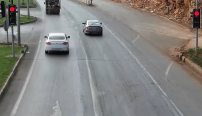 Gaziantep’te Dron Destekli Trafik Denetiminde 17 Araca Ceza