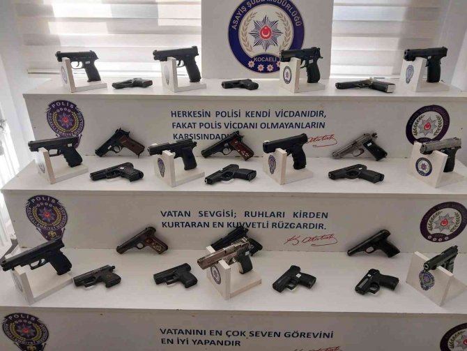 Kocaeli’nde 57 Silah Ele Geçirildi