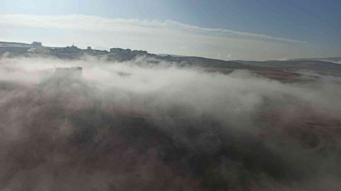 Siirt’te Sis Bulutu Örtüsü Oluştu