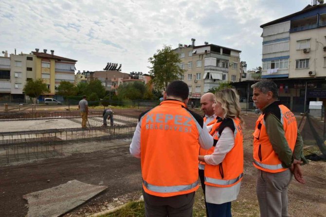 Kepez’in Kütüphane İnşaatı Devam Ediyor