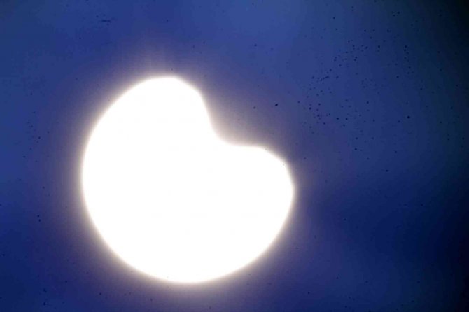 İ̇ki Ülke Arasında Güneş Tutulmasını Kayda Aldı