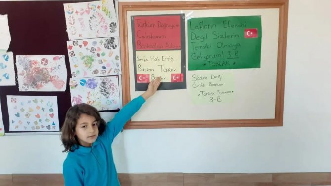 Hisarcık Atatürk İ̇lkokulu’nda Sınıf Başkanlığı Seçimi