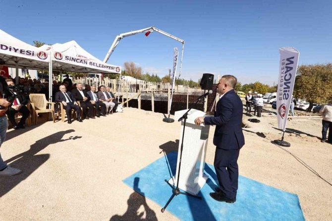 Sincan Yenikayı Köy Konağı’nın Temeli Atıldı