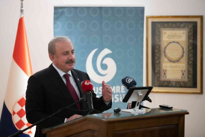 Tbmm Başkanı Şentop, Zagreb İ̇slam Merkezi’nde Hilye-i Şerif Sergisi’nin Açılışını Yaptı