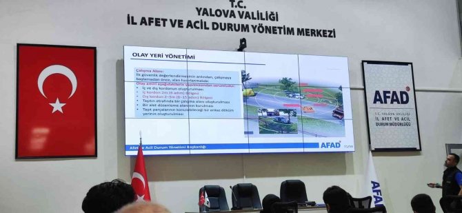 Yalova’da Kazalarda Olay Yeri Eğitimi Verildi