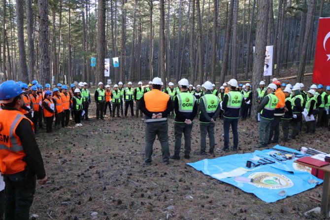 Muğla Orman Bölge Müdürlüğü’nde Üretim Tatbikatı Yapıldı