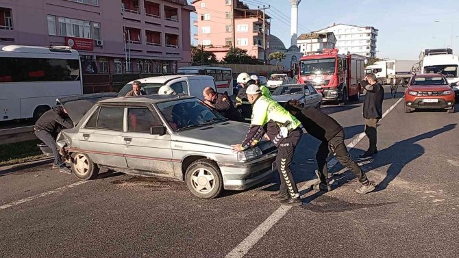Ordu’da Zincirleme Trafik Kazası: 1 Yaralı