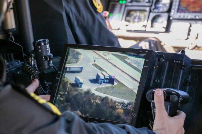 Tokat’ta Jandarma Helikopteri İle Havadan Denetim