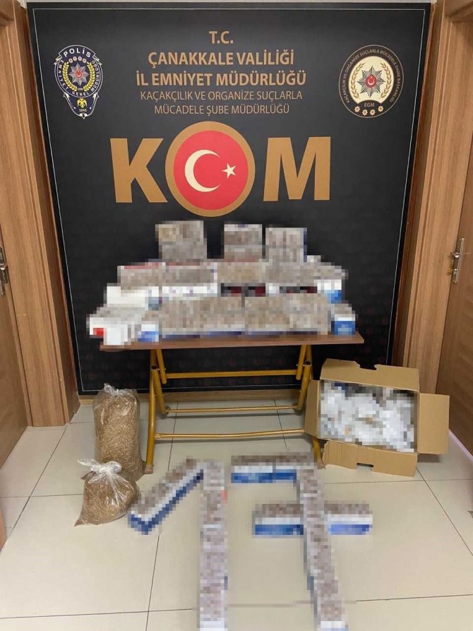 Çanakkale’de 57 Bin Adet Doldurma Sigara Ele Geçirildi