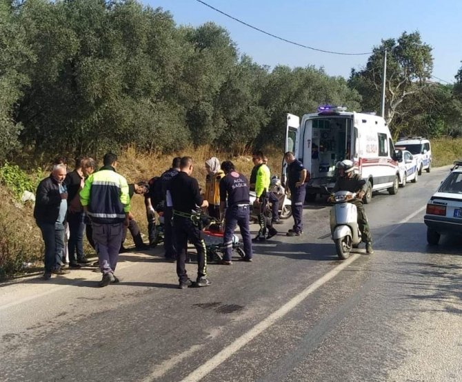 Erdek’te Motosiklet Kazası 1 Kişi Yaralı