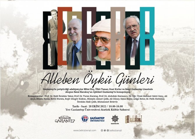 Gaziantepli Öykücüler “Alleben Öykü Günleri”nde Anılıyor