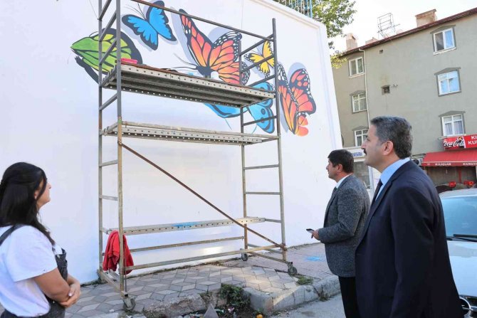 Tokat’ta Cadde Duvarları Renkleniyor