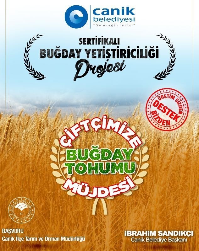 Canik’te Çiftçilere Tohum Desteği Müjdesi