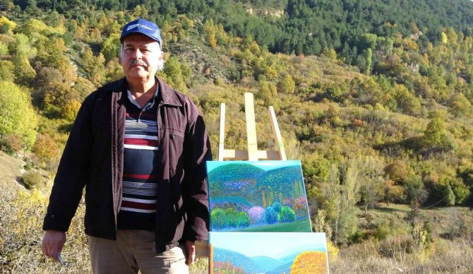 Eserlerini Doğada Yapıyor